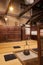 Traditional japanese home interior with hanging tea pot