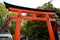 Traditional Japanese Inari Shrine Gate