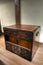 Traditional japanese ornated wooden chest