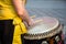 Traditional Japanese Show with Drummer Performance by Man