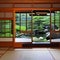 Traditional Japanese Tea House: A traditional Japanese tea house with sliding doors, tatami mats, and a serene rock garden5, Gen
