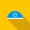 Traditional jewish cap with star of David icon