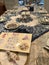 Traditional Jewish Passover dinner table setting