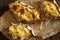 Traditional karelian pasties with potatoes