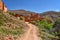 Traditional kasbah in Morocco countryside landscape