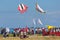 Traditional kite competion at Sanur Beach in Bali, Indonesia