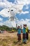 Traditional kite competion at Sanur Beach in Bali, Indonesia