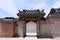 Traditional Korean architecture gate at Gyeongbokgung Palace