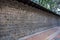 Traditional Korean stone wall boundary