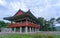 Traditional Korean style pavilion at Okpo great vitory commemoative park