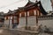 Traditional Korean wood and stone houses in Bukcheon Hanok Village in Seoul South Korea