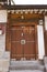 Traditional Korean wooden door