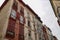 Traditional labourdine houses in bayonne Basque Country in France