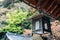 Traditional lantern at Kotohira-gu shrine in Kagawa, Japan