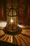 Traditional lantern lamp in luxury hotel