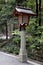 Traditional  lantern  at Meiji Shrine in Japan