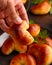 Traditional Latvian baked bacon pies, buns or pastries