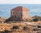 Traditional Lebanese house over the Mediterranean sea near ancient ruins in Byblos, Lebanon.