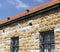 Traditional Lebanese red roof and limestone architecture