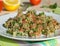 Traditional Lebanese salad tabouli