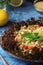 Traditional Levantine vegetarian salad tabbouleh