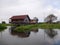 Traditional local stilt house on Inle lake, Myanmar