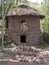 Traditional lodges are located on the slopes, Lalibela, Ethiopia