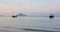 Traditional long-tail boat on the beach