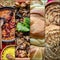 Traditional macedonian food, collage