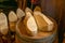 Traditional making of Dutch clogs in Holland.