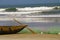 Traditional malagasy boat- canoe, africa