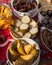 Traditional Malay Food and cookies during Ramadan and Eid Mubarak. Hari Raya Aidilfitri. Ketupat, rendang, lemang, dodol, biskut