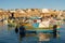 Traditional Maltese fishing boats - Luzzu