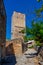 Traditional Mani towers at Greek town Aeropoli