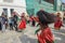 Traditional masked dance at Durban square in Kathmandu on Nepal