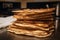 Traditional matzah bread a food eaten during passover. Generative ai