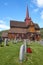 Traditional medieval norwegian stave church. Ringebu stavkyrkje. Travel Norway.