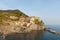 Traditional Mediterranean hillside fishing village in Cinque Terre