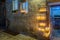 Traditional Menorahs with olive oil candles, Jewish quarter, Jerusalem