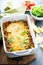 Traditional mexican meat casserole