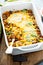 Traditional mexican meat casserole