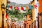 Traditional mexican paper for decoration in streets in Mexico