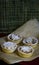 Traditional Mince Pies on brown paper