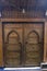 Traditional Moroccan ancient wooden entry door