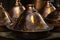 Traditional moroccan copper brass tagine tajine