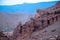 Traditional moroccan houses made of earth in the mountain