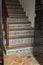 Traditional Moroccan stairs decorated with tiles