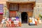 Traditional moroccan textile for sale in the souks of Marrakesh, Morocco