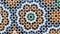 Traditional Morocco tiles with Islamic Design