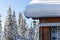 A traditional mountain chalet covered with a lot of snow. Austrian Alps